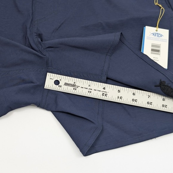 AFTCO Sirena Hybrid Tech Shorts Womens XL Navy Blue Utility Outdoors Fishing - Picture 5 of 7